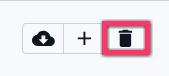 Showing delete button